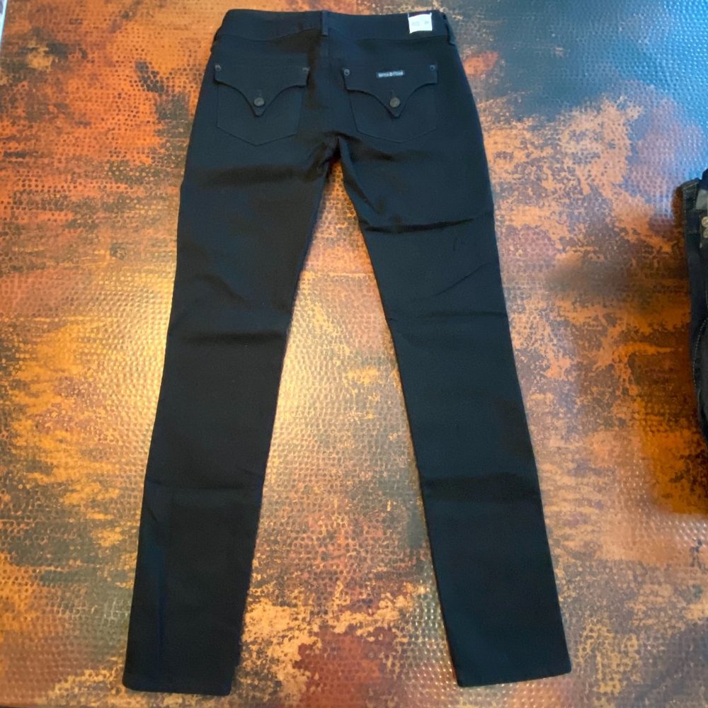 Hudson Collin Skinny Black Jeans 27